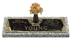 Dogwood Companion Memorial Bronze Grave Marker