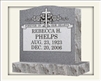 Single Granite Headstone