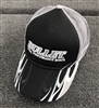 Bullet Logo Flame Embossed Meshback Hat