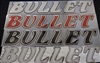 Bullet Large Domed Side Boat Decal or Rear Window Decal