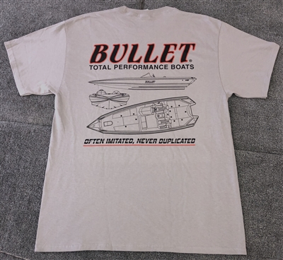 Bullet Boats "Often Imitated, Never Duplicated" Graphic T-Shirt