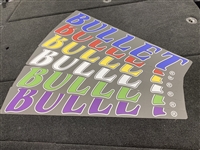 Bullet Logo Non-Skid Trailer Fender Decal Set