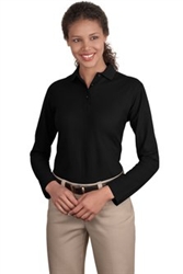 Port Authority® Ladies Long Sleeve Poly/Cotton Polo (L500LS)