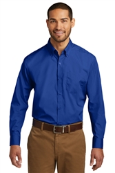 Port Authority® Mens Long Sleeve Carefree Poplin Dress Shirt ( W100-MG)