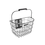Electra Stainless Steel Wire QR Front Basket - Black