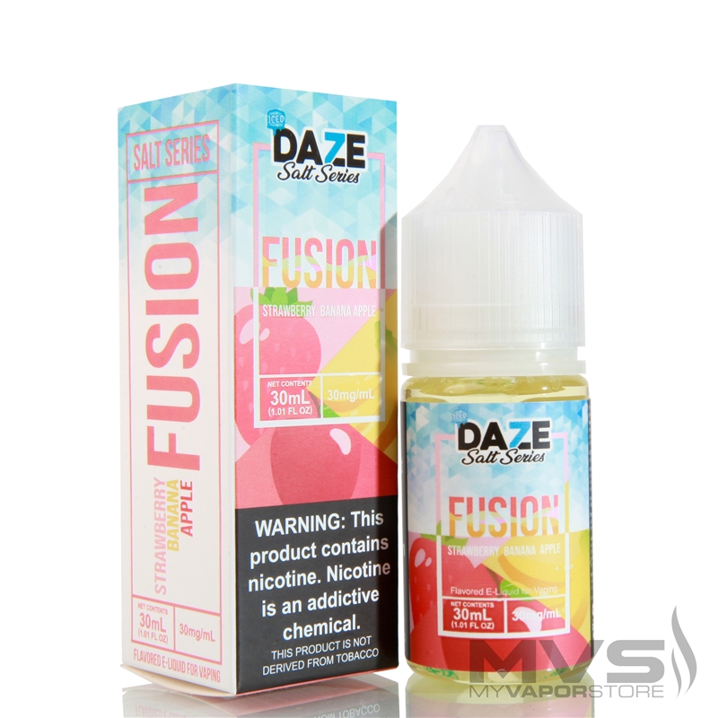 Fusion Strawberry Banana Apple Iced by 7 Daze Salt Series - 30ml