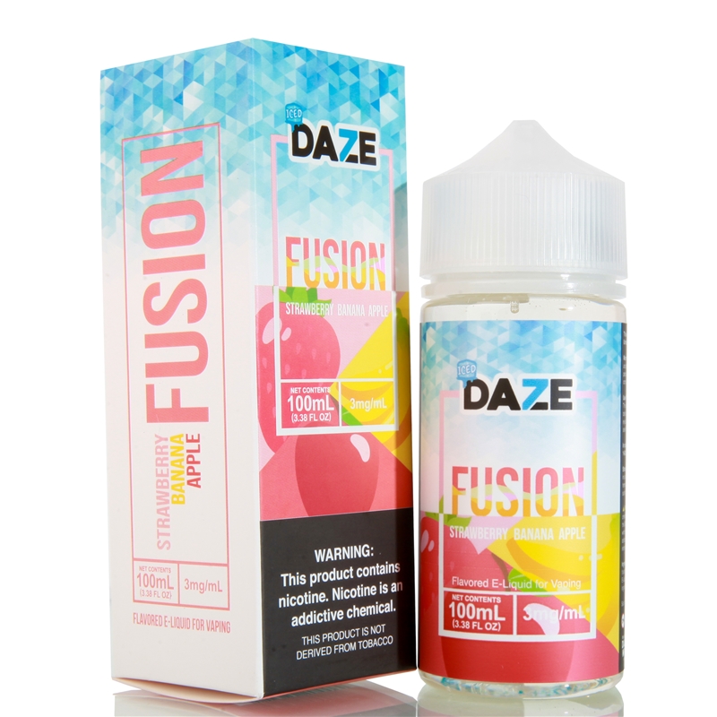 Fusion Strawberry Banana Apple Iced by 7 Daze - 100ml