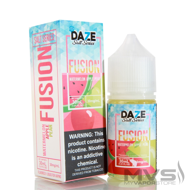 Fusion Watermelon Apple Pear Iced by 7 Daze Salt Series - 30ml