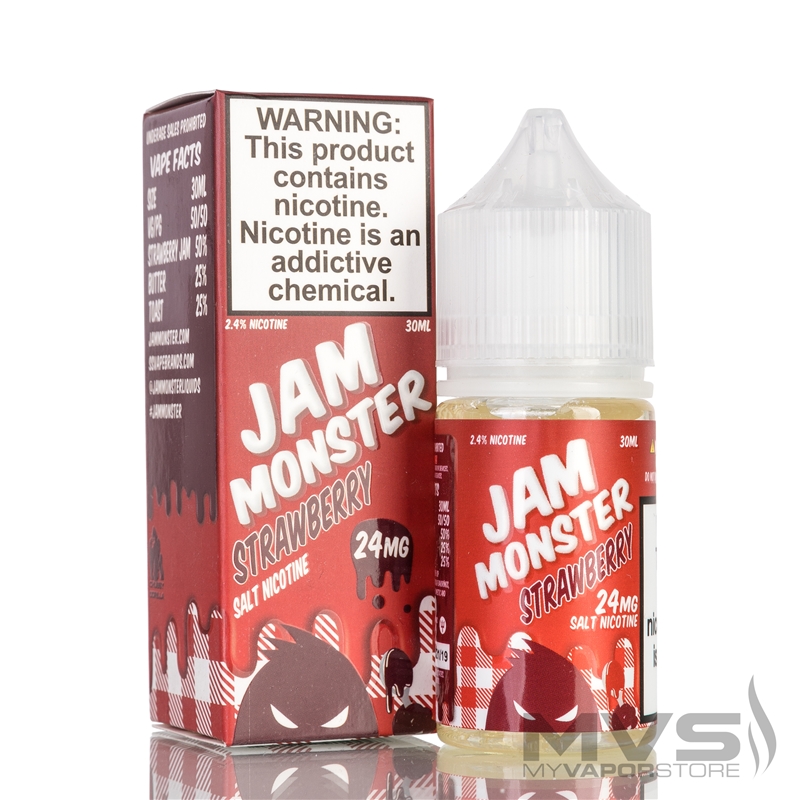 Strawberry by Jam Monster Nic Salt eJuice