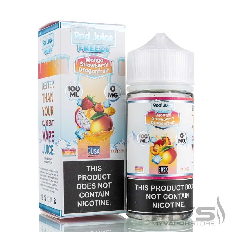 Mango Strawberry Dragonfruit Freeze by Pod Juice - 100ml