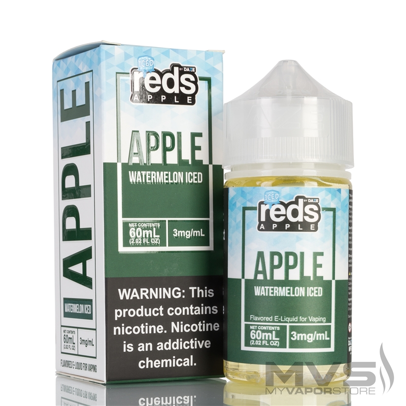 Iced Watermelon Reds Apple Ejuice by 7 Daze - 60ml