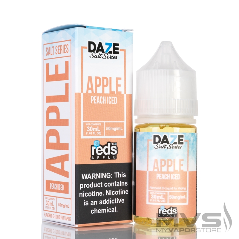 Reds Apple Peach Iced by 7 Daze Salt Series EJuice