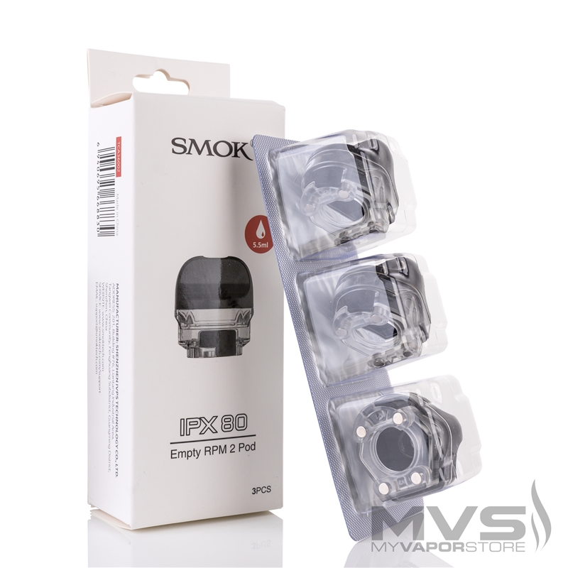 SMOK IPX 80 Empty Pod Cartridge - Pack of 3