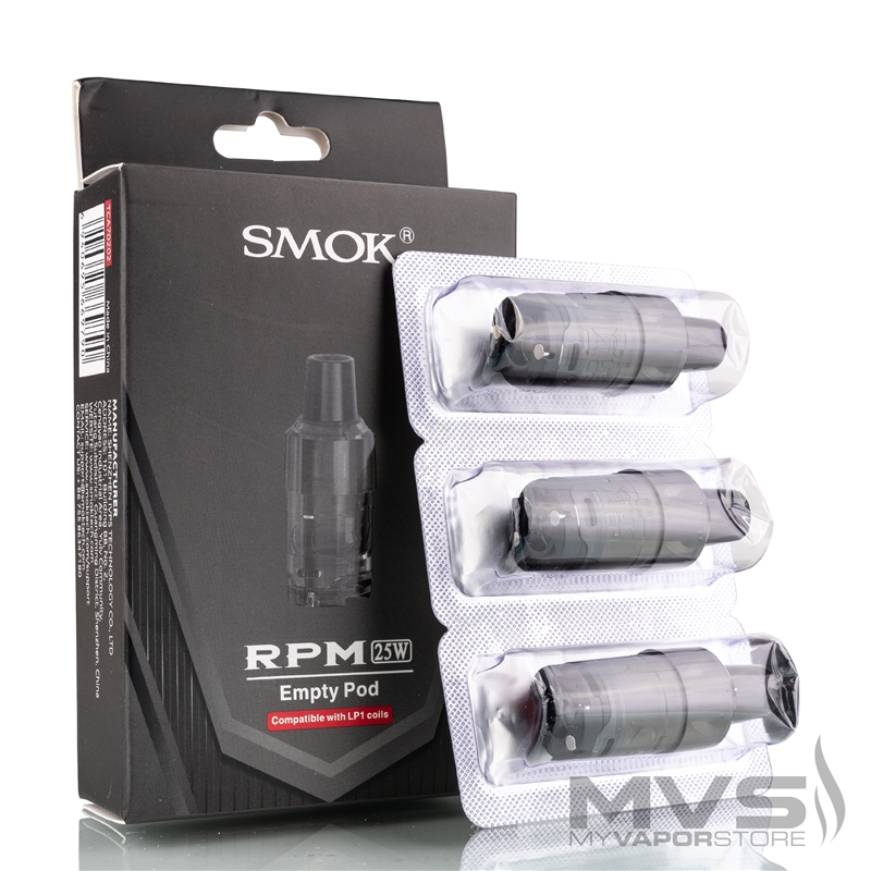 SMOK RPM 25W Empty Pod Cartridge - Pack of 3