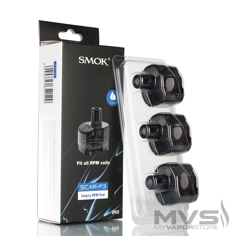 SMOK SCAR-P3 Empty Pod Cartridge - Pack of 3