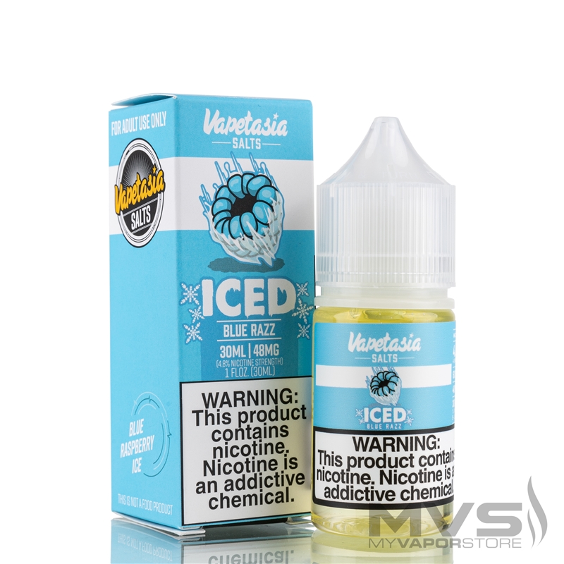 Iced Blue Razz by Vapetasia Salts - 30ml