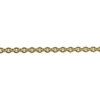 Yellow gold and white gold cable necklace 3mm