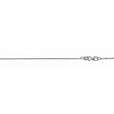 gold and white gold D.C cable necklace 1.1mm