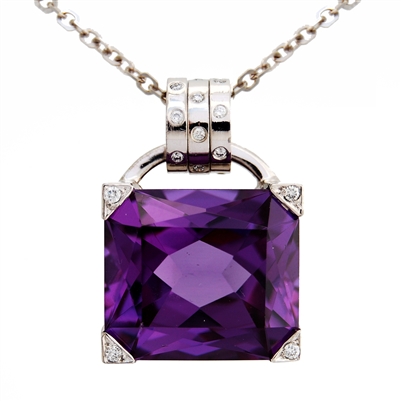 Big Rock Amethyst Spin Pendant