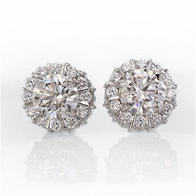 Diamond Encrusted Stud Earrings