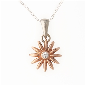 Daisy Diamond Pendant With Bail