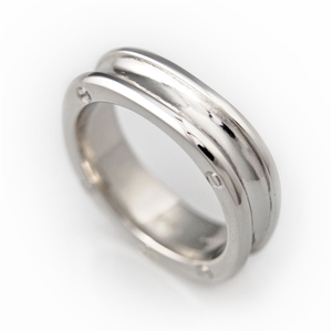 Screw Head Squared Men's Wedding Band