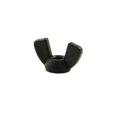 Nut, 1/4-20 Unc Nylon Wing Black