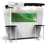 Exhibit Line Display - Sloping Canopy with Counters