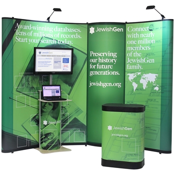 Value 10 ft Pop-Up with Bubble Panel & Monitor Stand