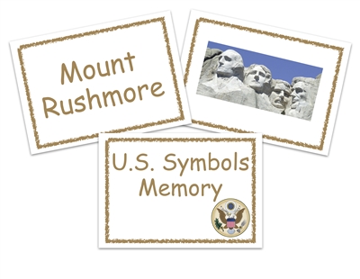 Homeschool Complete All-Inclusive Curriculum U.S. Symbols Memory Game