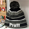 Pratt Striped Pom Beanie