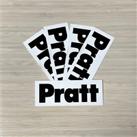 Pratt WordMark Vinyl Decal
