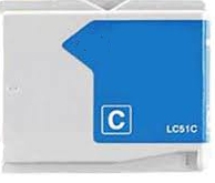 Brother LC51C Remanufactured Ink Cartridge - Cyan