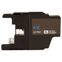 Brother LC71C / LC75C Remanufactured High Yield Ink Cartridge - Cyan