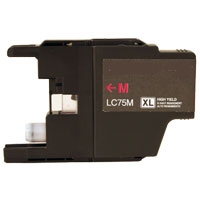 Brother LC71M / LC75M Remanufactured High Yield Ink Cartridge - Magenta