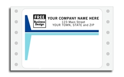 Pin-Fed Shipping Address Labels, Imprinted