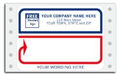 Pin-Fed Shipping Address Labels, Imprinted