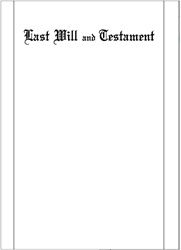 Letter Size Black Ruled Last Will & Testament Paper