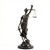 16 1/2 inch Bronze Lady Just Sculpture