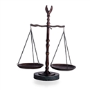 Bronzed Brass Scale of Justice