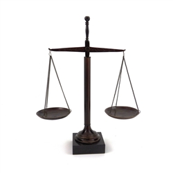 Bronzed Brass Scale of Justice