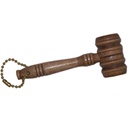 Miniature Barrel Gavel Keychain