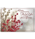 Tidings of Appreciation Holiday Greeting Cards Imprinted