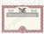 Goes® Stock Certificate, Maroon Border KG10