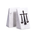 Marble Bookends with Legal Scale Logo