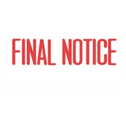 Stock Stamp FINAL NOTICE