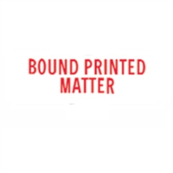 Stock Stamp BOUND PRINTED MATTER