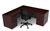 AM-312N Amber Series Rectangular L Shaped Executive Desk by Cherryman