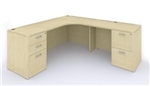 AM-397 Amber Credenza Desk with Storage by Cherryman