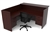 L Shaped Amber Reception Desk AM-401N by Cherryman